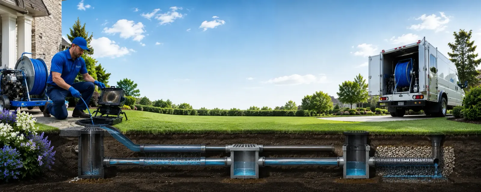 Outdoor drain cleaning information for Claire City, SD